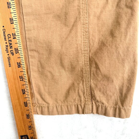 Brandy Melville John Galt Low Rise Ripstop Gorpcore Cargo Pants Womens 27 Brown - Picture 7 of 9